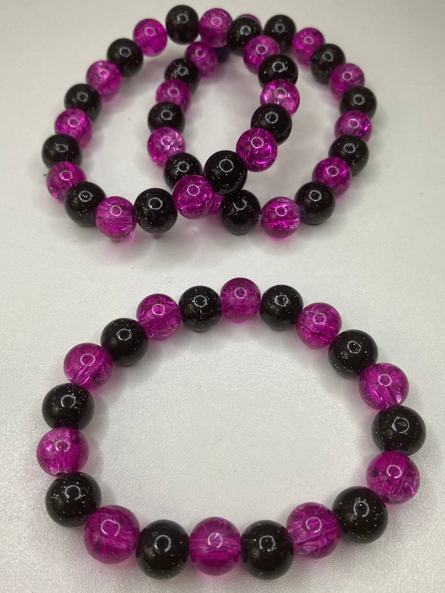 *Limited* Sparkly Pink and Black Bracelet